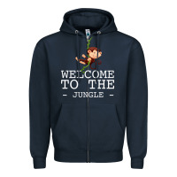 Navy Welcome To The Jungle Zipper Hoodie - Bettercallsaul