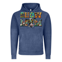 Vintage Denim show mom baby cow Vintage Hoodie - BarkalooDesign