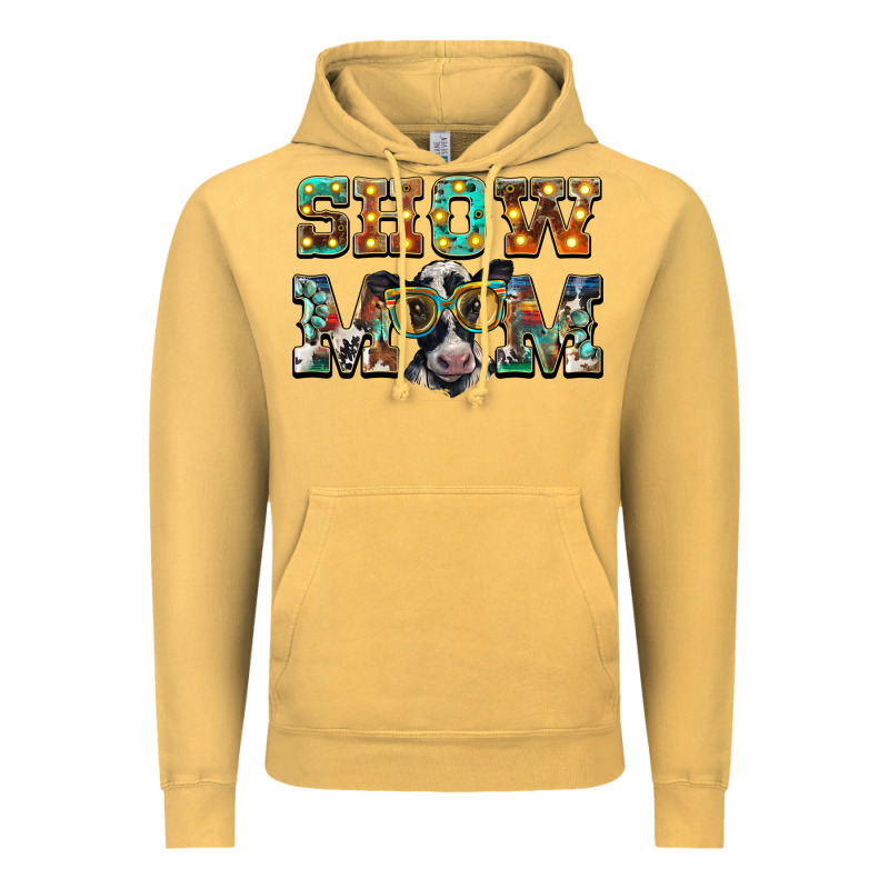 Show Mom Baby Cow Vintage Hoodie by BarkalooDesign | Teevron