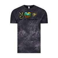 Cloud Black peace love largemouth bass Vintage Tee - LillyAllenDesigns