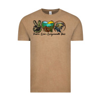 Vintage Coffee peace love largemouth bass Vintage Tee - LillyAllenDesigns