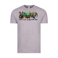 Peace Love Largemouth Bass Vintage Tee | Teevron