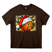 Chocolate Brown basketball christmas Heavy Core Tee - FaDigitalArtStudio