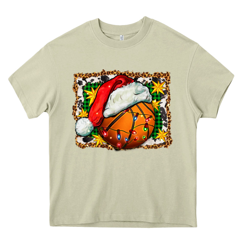 Basketball Christmas Heavy Core Tee by FaDigitalArtStudio | Teevron