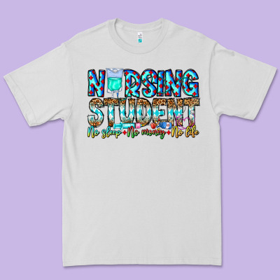 Nursing Student No Sleep No Money No Life Premium Tee Designed By Cowhidedigitalart