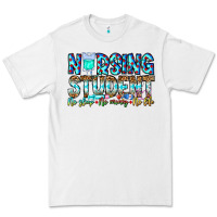White Nursing Student No Sleep No Money No Life Premium Tee - CowhideDigitalArt