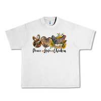 Lunar Rock peace love chicken Urban Heavy Tee - LillyAllenDesigns