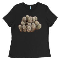 Black brown flowered cactus Ladies Tee - LillyAllenDesigns