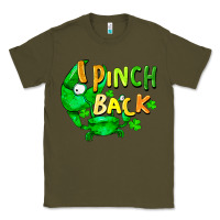 Army Green I pinch back with crab st. patricks day Classic Tee - FaDigitalArtStudio