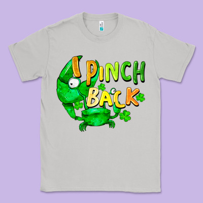 I Pinch Back With Crab St. Patricks Day Classic Tee Designed By Fadigitalartstudio
