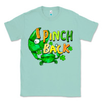 Seafoam I pinch back with crab st. patricks day Classic Tee - FaDigitalArtStudio