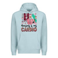 Blue Mist nursing is my cardio Premium Hoodie - BarkalooDesign