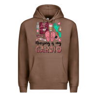 Chestnut nursing is my cardio Premium Hoodie - BarkalooDesign