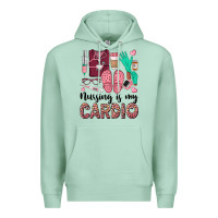Seafoam nursing is my cardio Premium Hoodie - BarkalooDesign