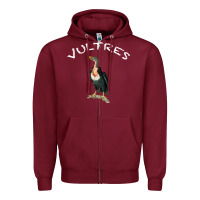 Burgundy Vultures Zipper Hoodie - Bettercallsaul