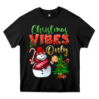 Black christmas vibes only Heavy Core Tee - BundleAndBundleShop