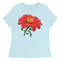 Baby Blue del sol sunflower Ladies Tee - LillyAllenDesigns