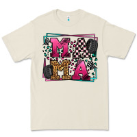 Bone Racing leopard frame mama Mother's Day Premium Tee - LillyAllenDesigns