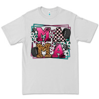 Dove Grey Racing leopard frame mama Mother's Day Premium Tee - LillyAllenDesigns