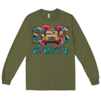 Army Green bus driver Long Sleeve Tee - Artiststas