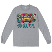 Heather Grey bus driver Long Sleeve Tee - Artiststas