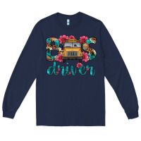 Navy bus driver Long Sleeve Tee - Artiststas