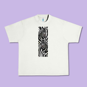 Zebra Urban Heavy Tee Designed By Lillyallendesigns