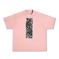 Salmon Zebra Urban Heavy Tee - LillyAllenDesigns