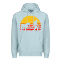 Blue Mist sasquatch and unicorn vintage Premium Hoodie - artisFamous