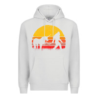 Dove Grey sasquatch and unicorn vintage Premium Hoodie - artisFamous