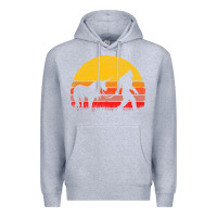 Heather Grey sasquatch and unicorn vintage Premium Hoodie - artisFamous