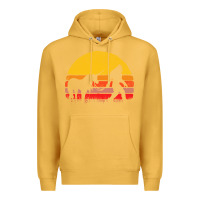 Mustard sasquatch and unicorn vintage Premium Hoodie - artisFamous