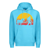 Ocean Blue sasquatch and unicorn vintage Premium Hoodie - artisFamous