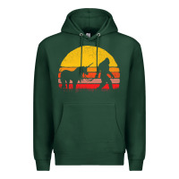 Sports Green sasquatch and unicorn vintage Premium Hoodie - artisFamous