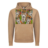 Vintage Coffee alpaca Vintage Hoodie - BarkalooDesign