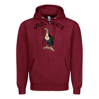 Burgundy Vultures Zipper Hoodie - Bettercallsaul