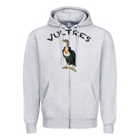 Heather Grey Vultures Zipper Hoodie - Bettercallsaul