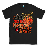 Black little sister biggest fan basketball Classic Tee - FaDigitalArtStudio