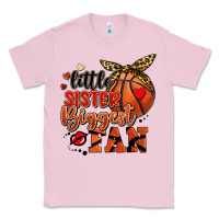 Bubblegum Pink little sister biggest fan basketball Classic Tee - FaDigitalArtStudio