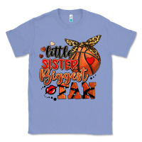 Colony Blue little sister biggest fan basketball Classic Tee - FaDigitalArtStudio