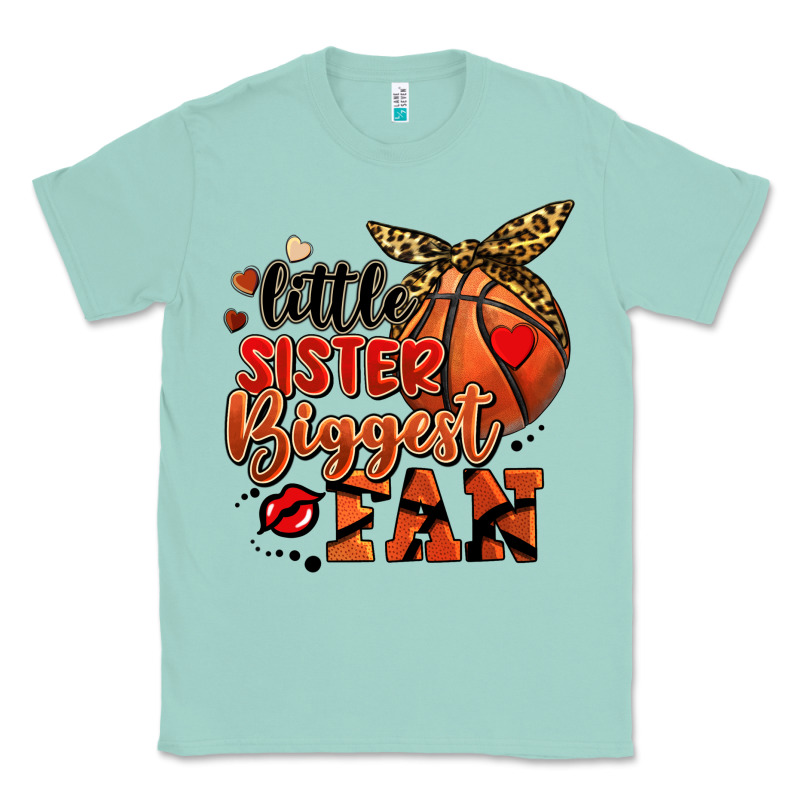 Little Sister Biggest Fan Basketball Classic Tee by FaDigitalArtStudio | Teevron