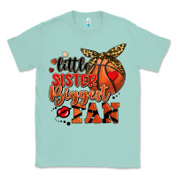 Seafoam little sister biggest fan basketball Classic Tee - FaDigitalArtStudio
