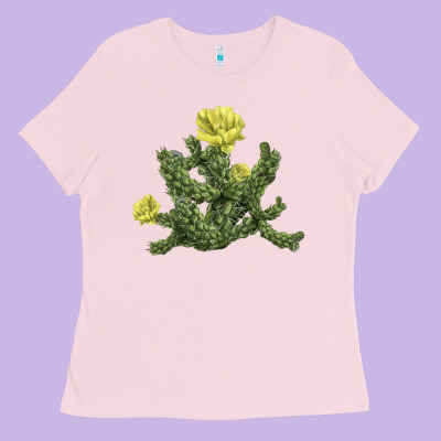 Whipple Cholla Cactus Ladies Tee Designed By Lillyallendesigns