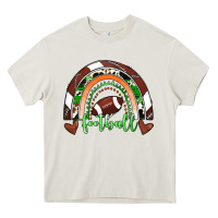 Cream Football Rainbow Heavy Core Tee - RanaPortraitStore