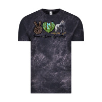 Cloud Black Peace Love Gorillas Vintage Tee - LillyAllenDesigns