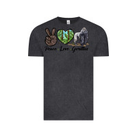 Vintage Black Peace Love Gorillas Vintage Tee - LillyAllenDesigns