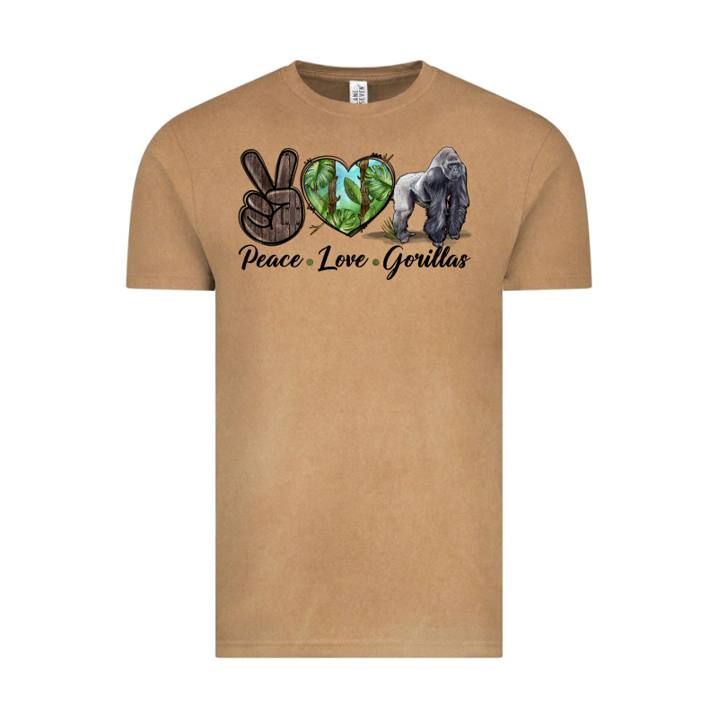 Peace Love Gorillas Vintage Tee by LillyAllenDesigns | Teevron