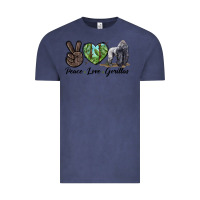 Vintage Denim Peace Love Gorillas Vintage Tee - LillyAllenDesigns