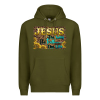 Army Green jesus the way the truth the life Premium Hoodie - BarkalooDesign