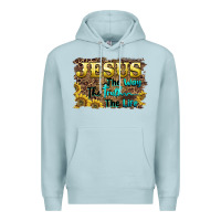Blue Mist jesus the way the truth the life Premium Hoodie - BarkalooDesign